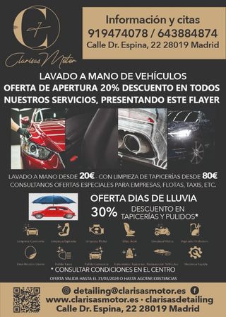 LIMPIEZA DE TAPICERÍA DE VEHICULOS