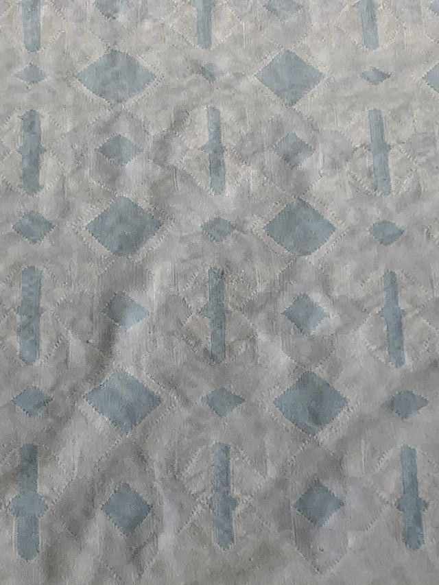 Tappeto rettangolare in cotone con frange bianco