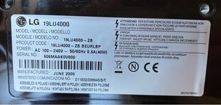 TV LG HD 19” blanco