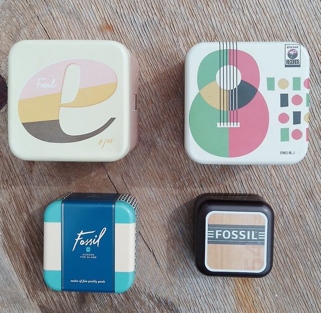 Scatola Fossil porta orologio e gioie