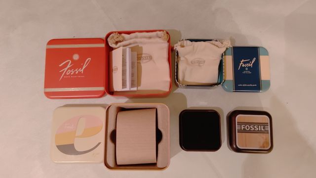 Scatola Fossil porta orologio e gioie