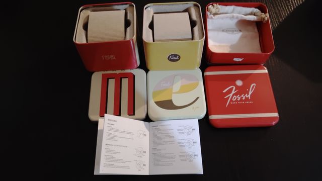 Scatola Fossil porta orologio e gioie