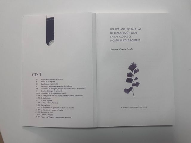 LibroCD Un romancero familiar de transmision oral