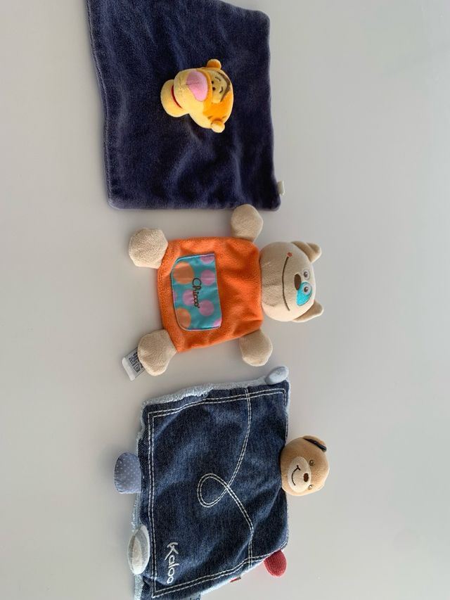 3 Muñecos de bebe de tela