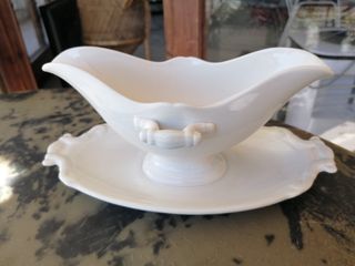 NAVIDAD, SALSERA BLANCA PORCELANA
