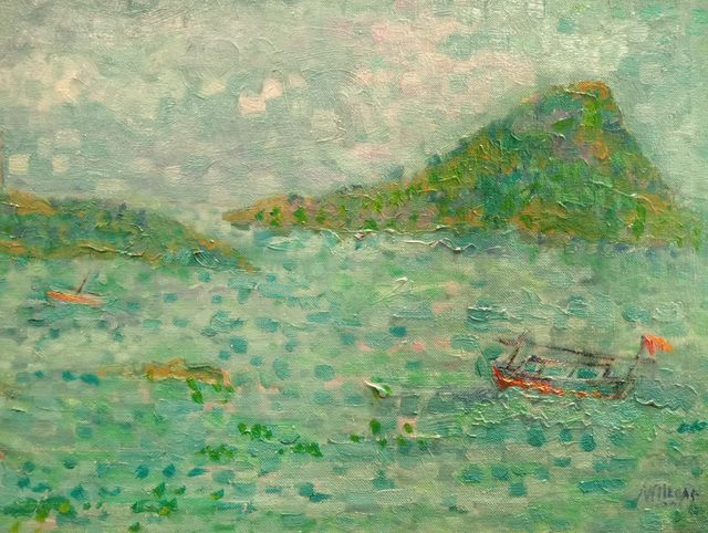 Joaquín VILLEGAS.Cadaqués.Óleo.1996. 60% DESCUENTO