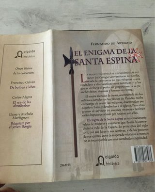 EL ENIGMA DE SANTA ESPINA de Fernando de Artacho