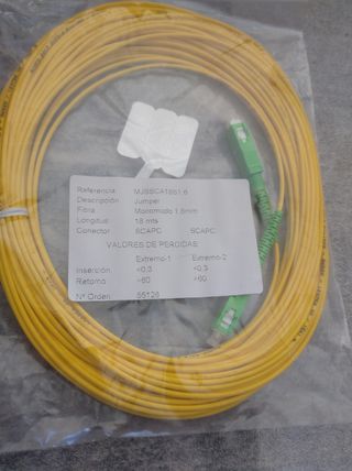 Cable fibra óptica 18 metros ( IDEAL PARA ROUTER )