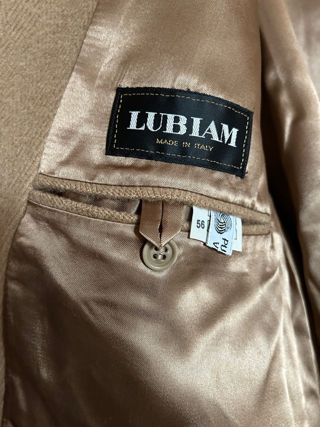 Cappotto uomo Lubiam color cammello pura lana