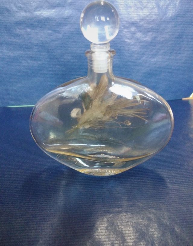 Frasco de vidro decorativo