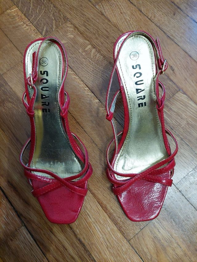 Sandali in pelle Square shoes