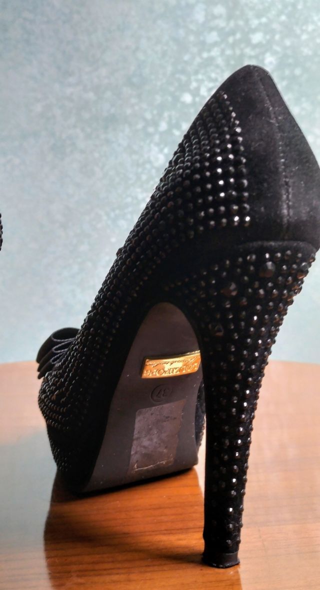 Zapatos ceremonia, ante y pedrería 