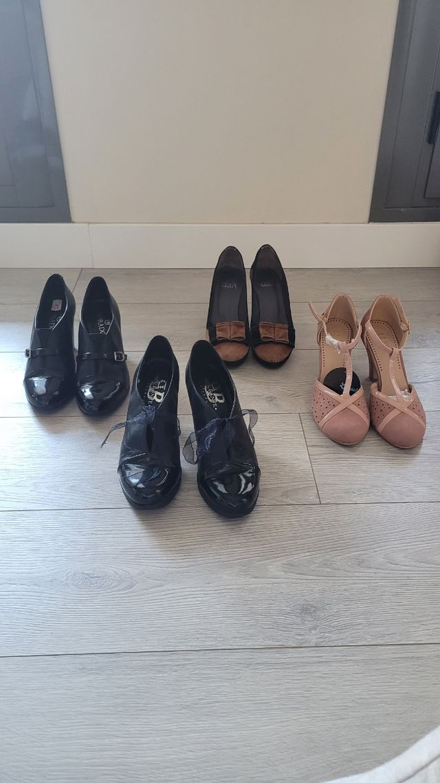 LOTE zapatos tacón T37