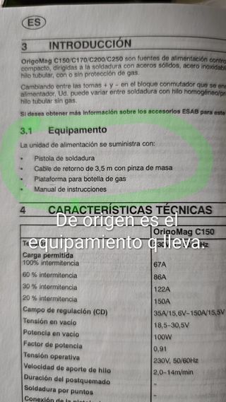 Maquina de soldar semiautomática (muy poco uso).