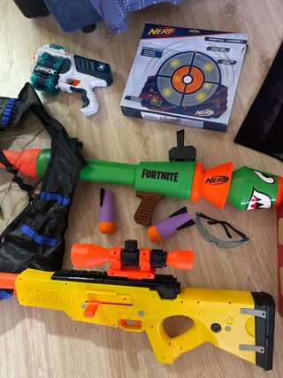 Pistolas nerf fornite