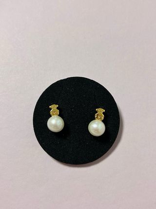 Pendientes de Tous oro y perla