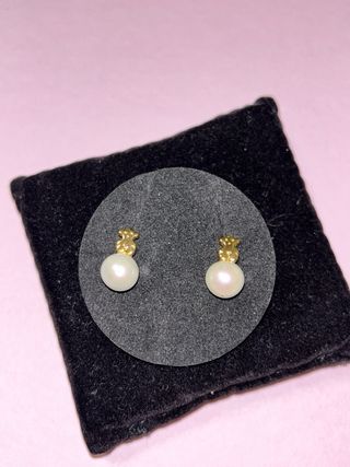 Pendientes de Tous oro y perla