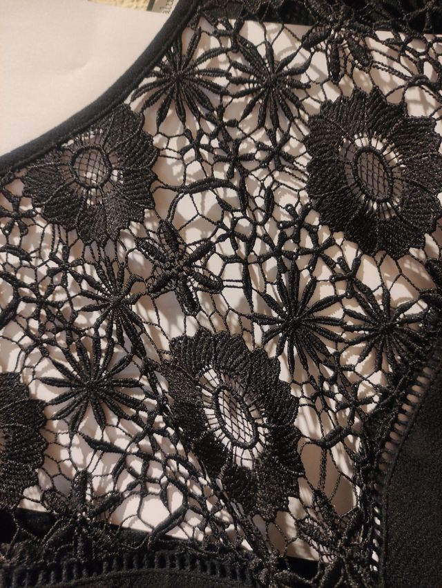  Vestido túnica negro