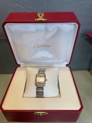 Reloj Cartier Tank Francaise acero y oro mujer