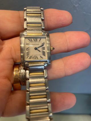 Reloj Cartier Tank Francaise acero y oro mujer