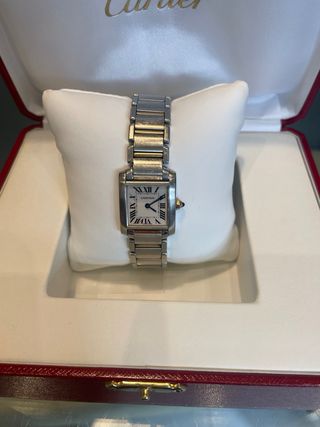 Reloj Cartier Tank Francaise acero y oro mujer