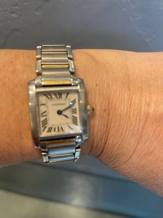 Reloj Cartier Tank Francaise acero y oro mujer