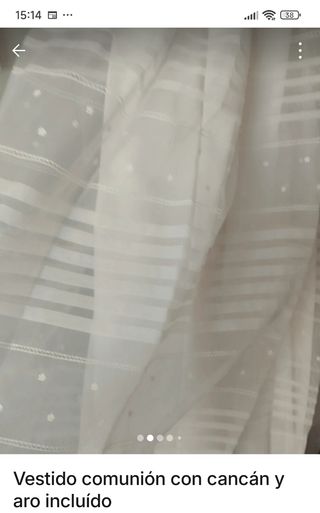 Vestido comunión, talla 10, cancán incluído, nuevo