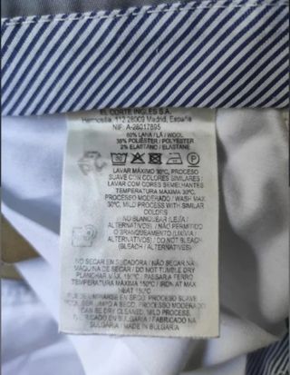 Pantalón Emilio Tucci. Talla 56