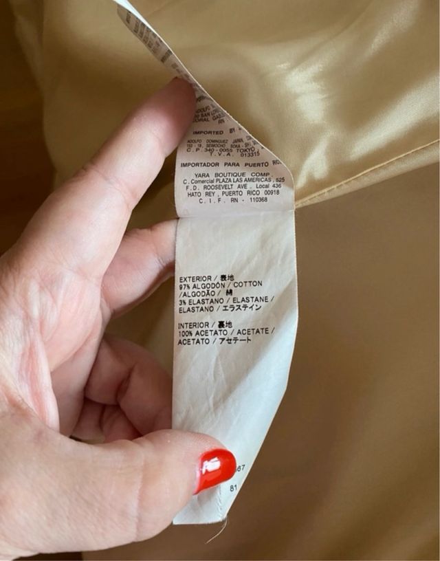 Trench Abrigo Adolfo Dominguez talla 36