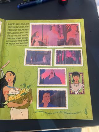 Album cromos pocahontas completo disney