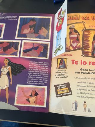 Album cromos pocahontas completo disney