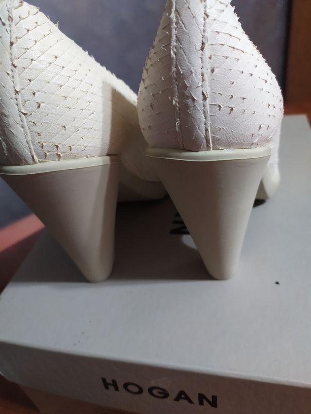 Décolleté donna Hogan in pelle pitonata