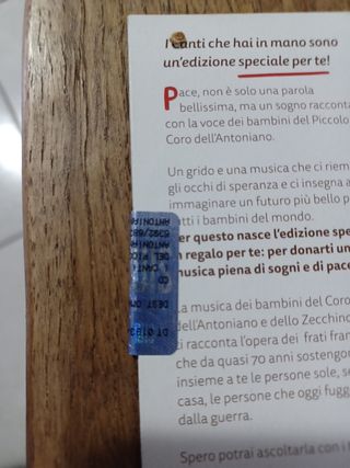 CD piccolo coro Antonino Pace