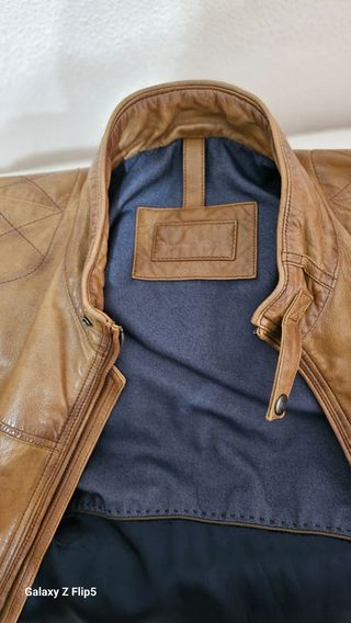 Cazadora piel Massimo Dutti 