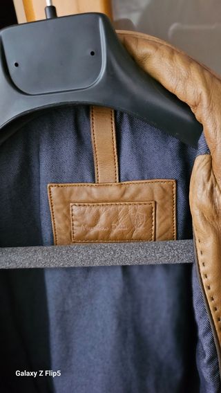 Cazadora piel Massimo Dutti 
