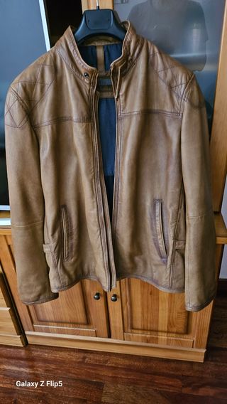 Cazadora piel Massimo Dutti 