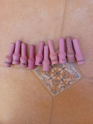 10 Boquillas Largas para Pistola de Argon