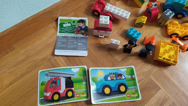 Juguetes de construcción lego duplo.