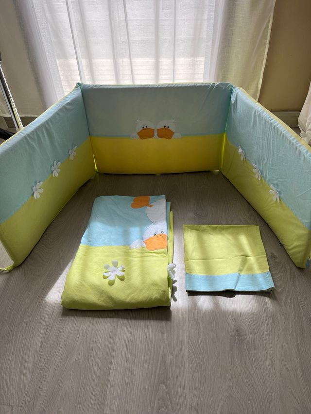 2 nordico y protector cuna