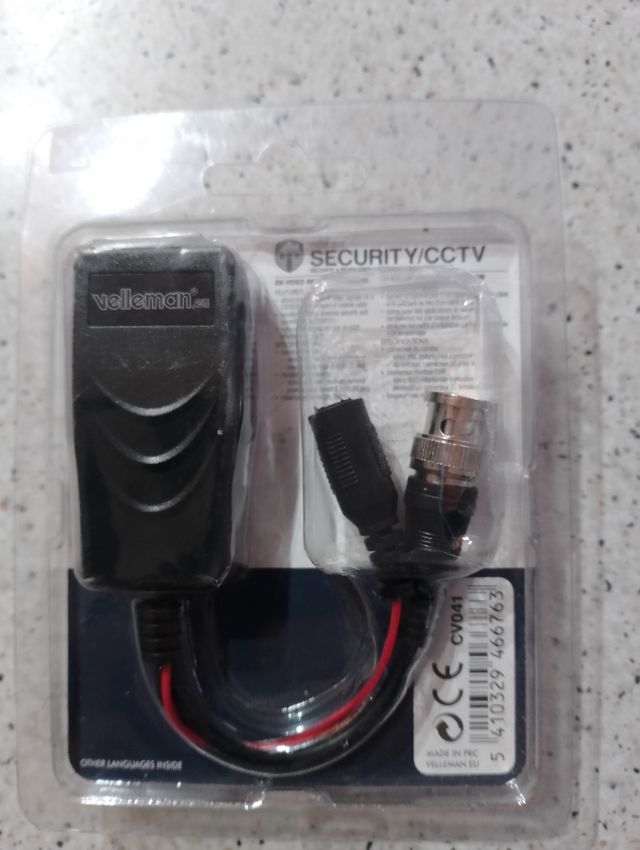 Balun pasivo para cámaras de vigilancia
