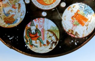 LINTERNA MÁGICA GATO CON BOTAS ERNST PLANK GERMANY