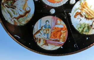 LINTERNA MÁGICA GATO CON BOTAS ERNST PLANK GERMANY