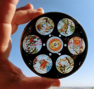 LINTERNA MÁGICA GATO CON BOTAS ERNST PLANK GERMANY