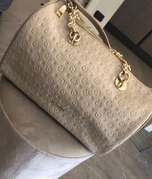 Borsa in pelle pollini beage 
