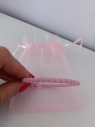 Pulseira cor de rosa