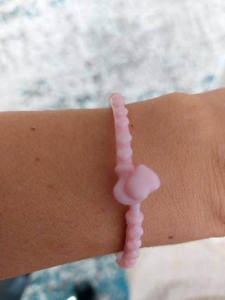 Pulseira cor de rosa