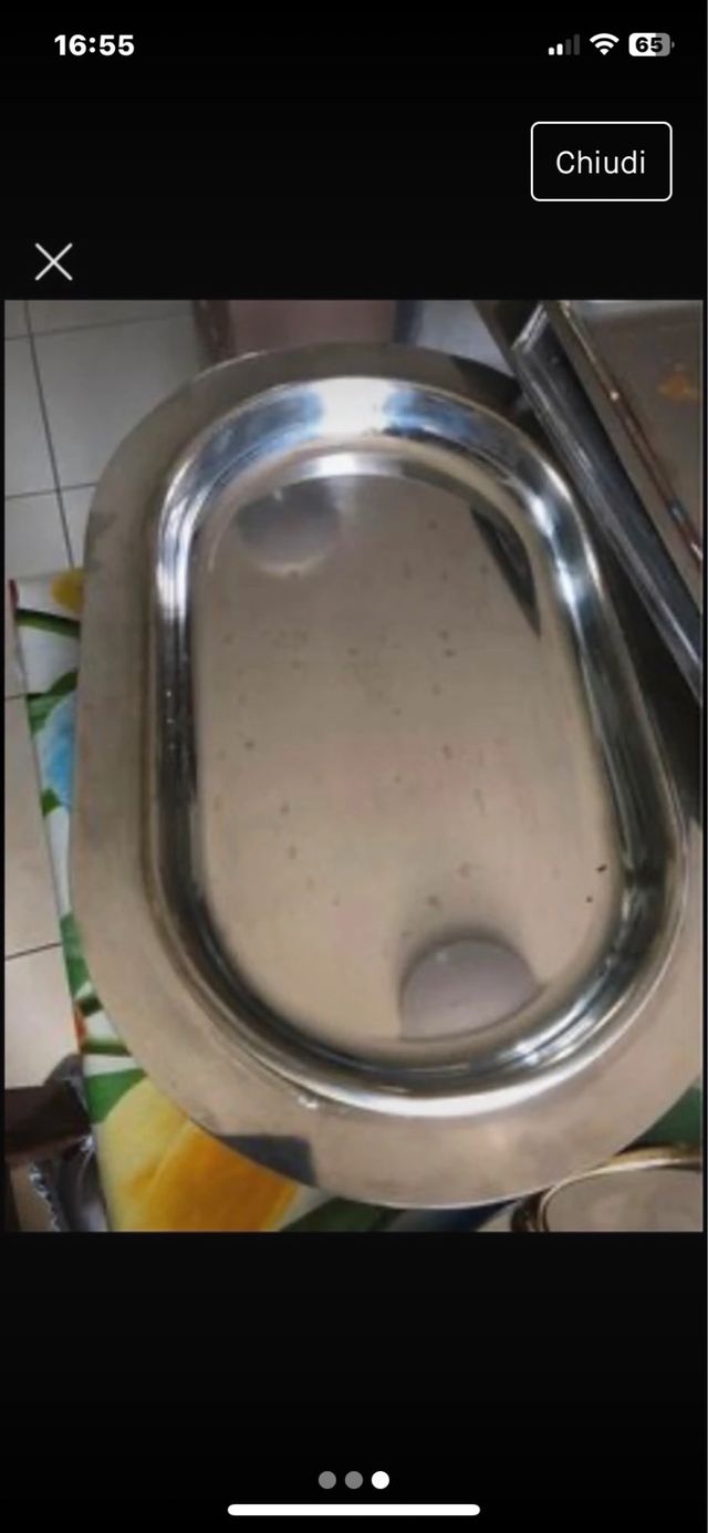 Vassoi in acciaio inox