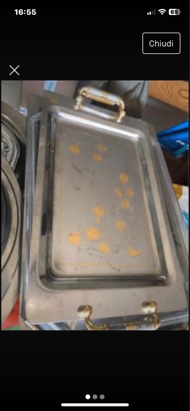 Vassoi in acciaio inox