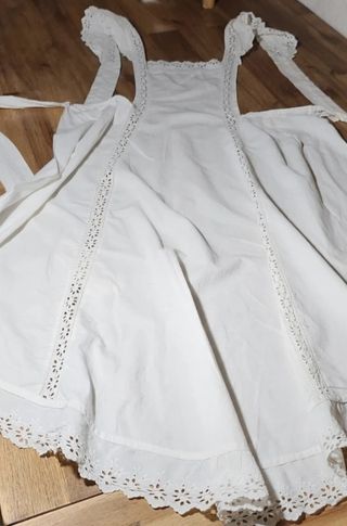 🍓 Antiquísimo delantal. Vestido antiguo