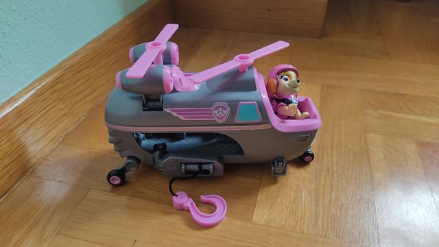 Helicóptero Skype patrulla canina/camión bomberos